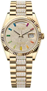 Rolex Day-Date 128238-0052 Yellow gold White