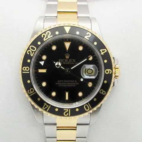 Rolex GMT-Master II 16713 40mm Yellow gold and Stainless steel Black