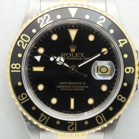 Rolex GMT-Master II 16713 40mm Yellow gold and Stainless steel Black 1