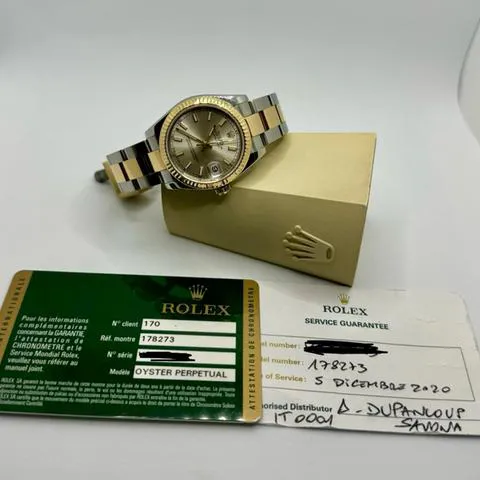 Rolex Datejust 31 178273 31mm Yellow gold Silver 3