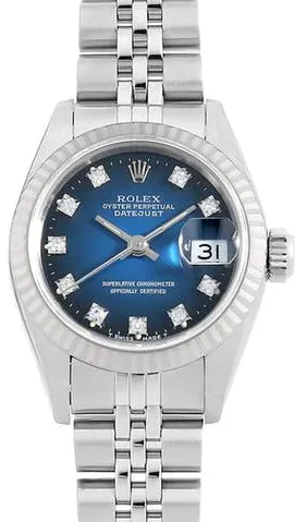 Rolex Datejust 69174G 26mm Yellow gold and Stainless steel Blue