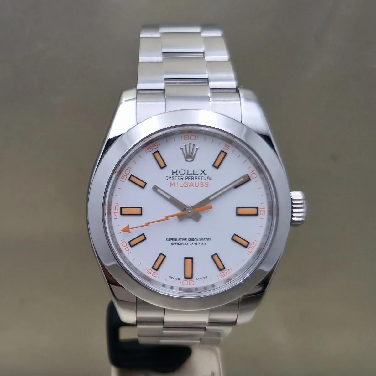 Rolex Milgauss 116400 40mm ACCIAIO BIANCO