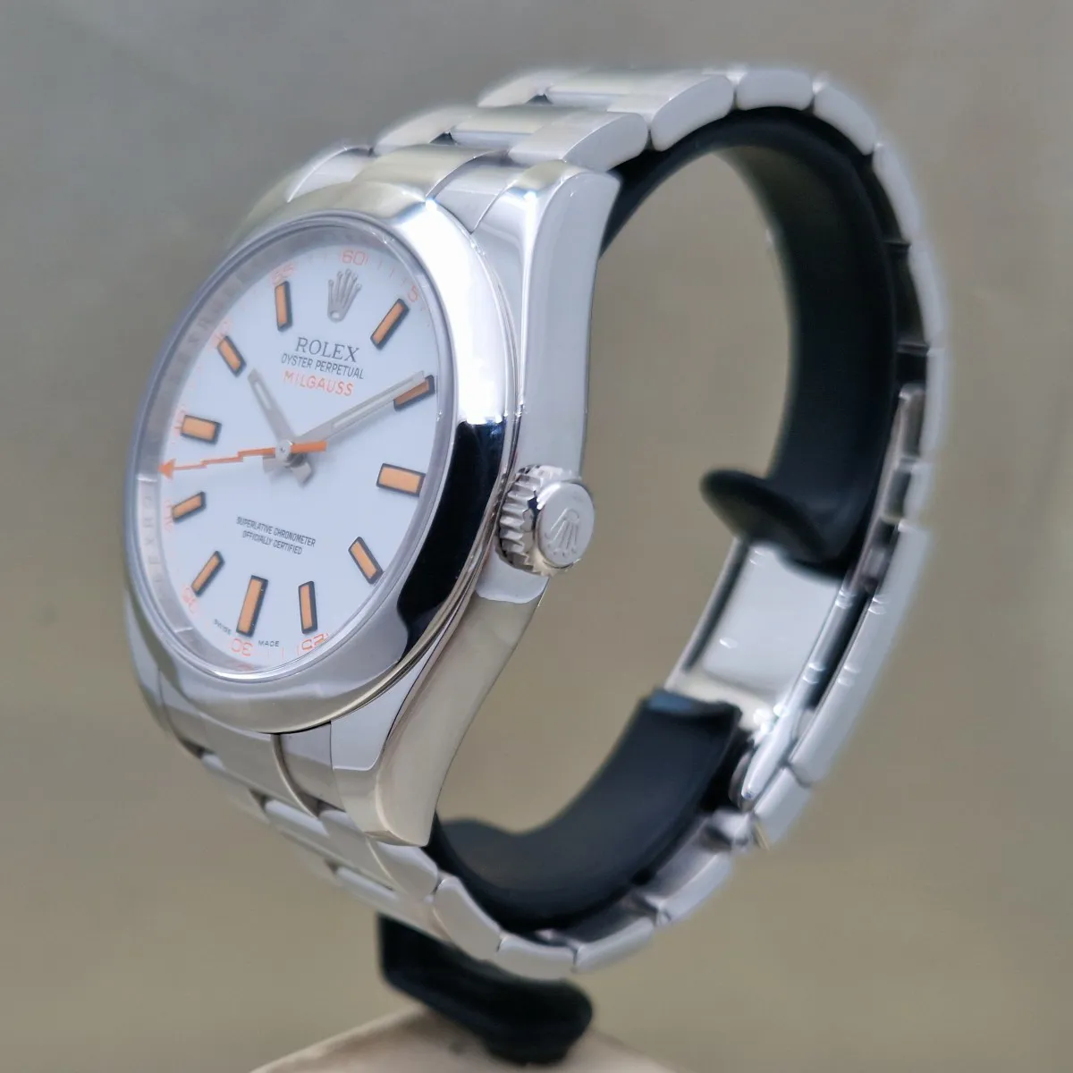 Rolex Milgauss 116400 40mm ACCIAIO BIANCO 1