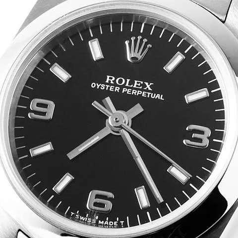 Rolex Oyster Perpetual 76080 23.5mm Stainless steel Black 5