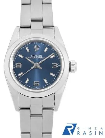 Rolex Oyster Perpetual 76080 23.5mm Stainless steel Blue