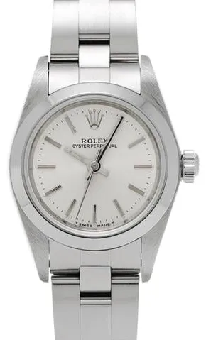 Rolex Oyster Perpetual 76080 24mm Stainless steel Silver