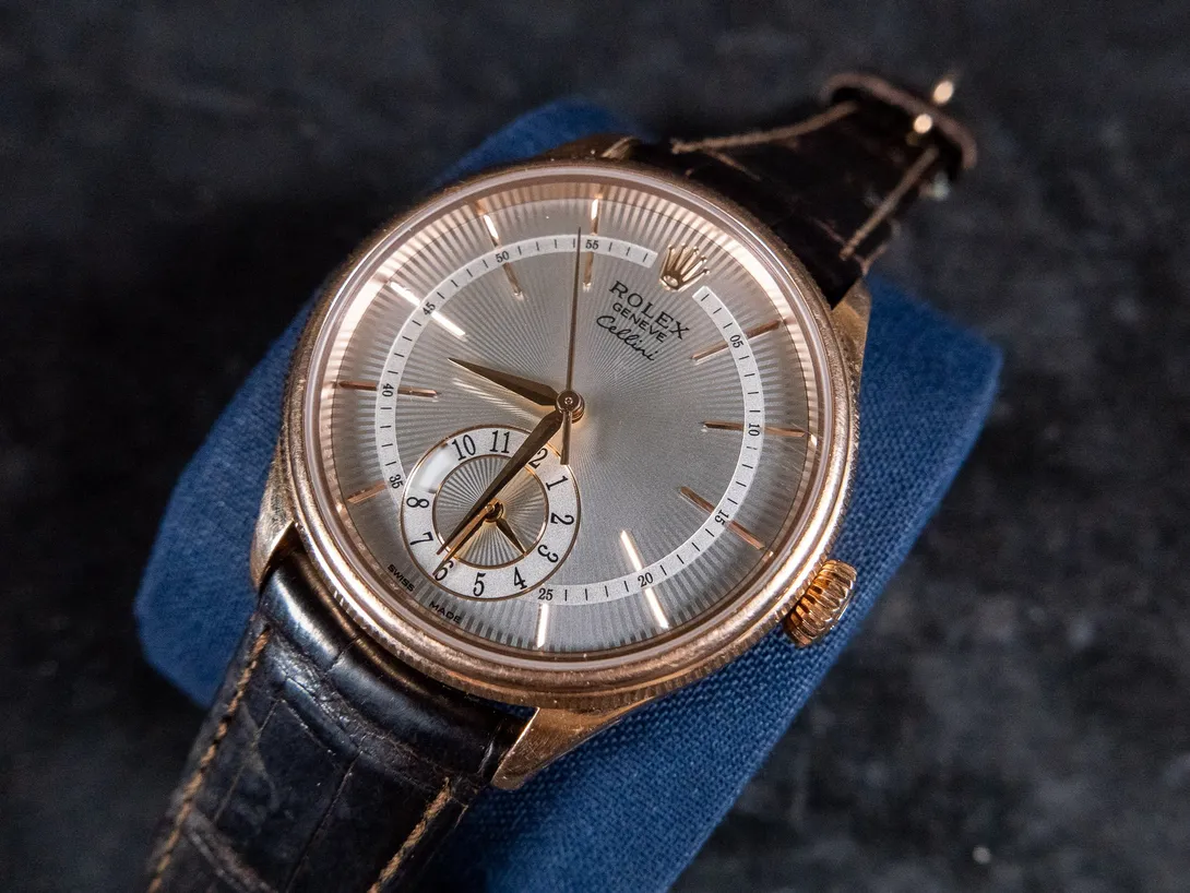 Rolex Cellini 50525 39mm Rose gold Guilloché 2