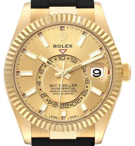 Rolex Sky-Dweller 326238 42mm Yellow gold Champagne