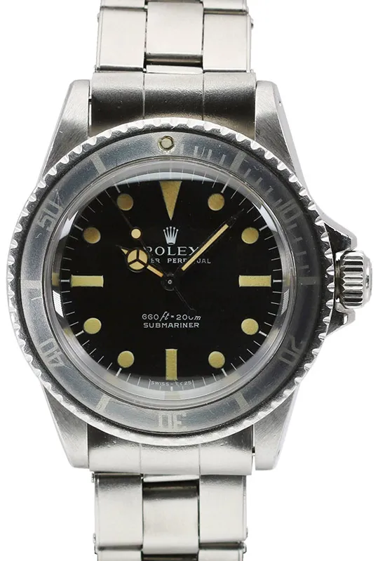 Rolex Submariner 5513 40mm Stainless steel Black