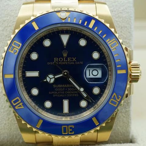 Rolex Submariner Date 116618LB 40mm Yellow gold Blue 2