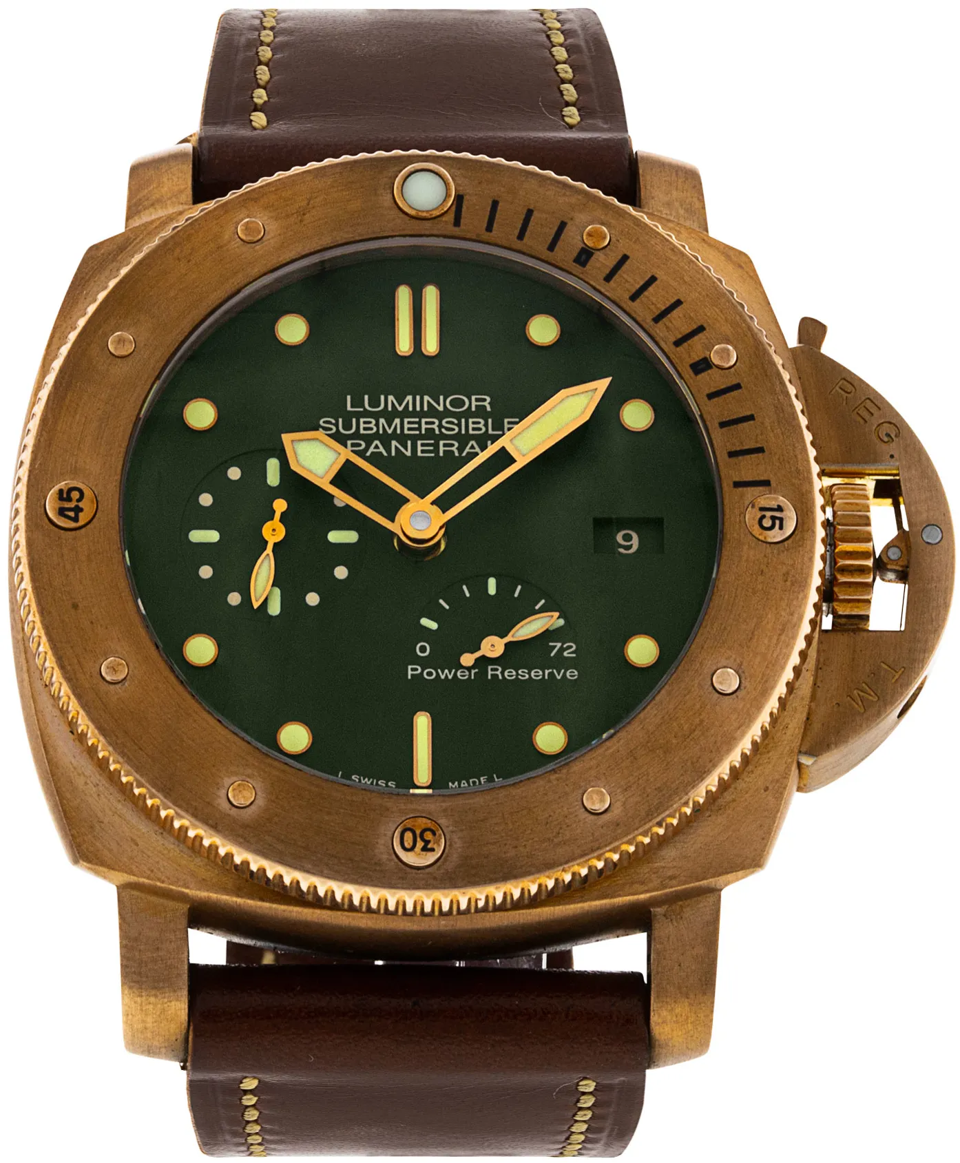 Panerai Submersible PAM 00507 47mm Bronze Green