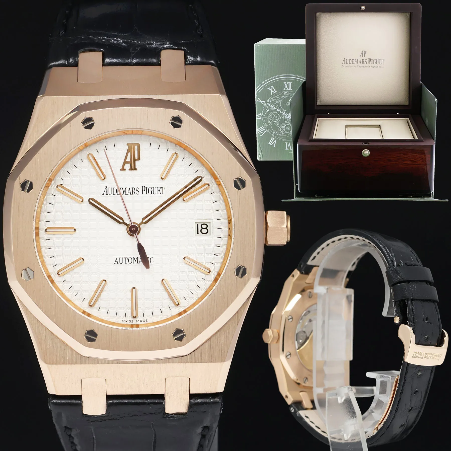 Audemars Piguet Royal Oak 15300OR.OO.D088CR.01 39mm Rose gold Tapisserie