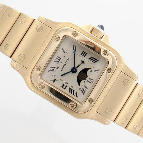 Cartier Santos Galbée 819902 24mm Yellow gold White