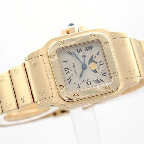 Cartier Santos Galbée 819902 24mm Yellow gold White 6