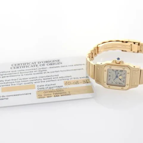 Cartier Santos Galbée 819902 24mm Yellow gold White 2