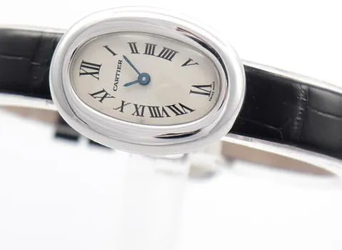 Cartier Baignoire 2369 18mm White gold White 2