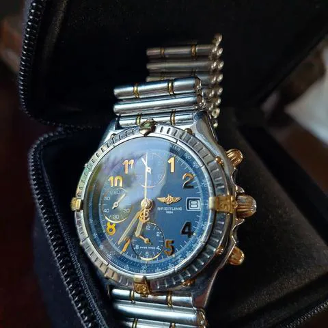 Breitling Chronomat B13050.1 39mm Yellow gold and stainless steel Blue 10