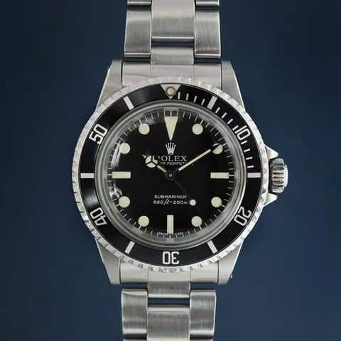 Rolex Submariner (No Date) 5513 40mm Stainless steel Black