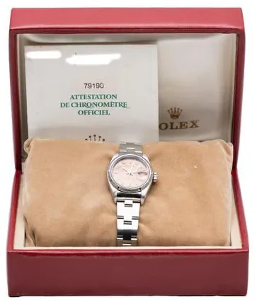 Rolex Oyster Perpetual Date 79190 26mm Stainless steel Rose 4