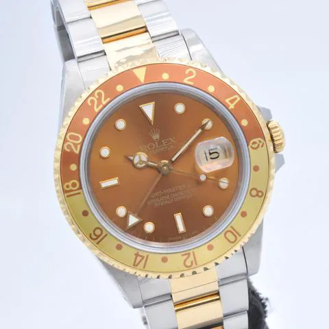 Rolex GMT-Master II 16713 40mm Yellow gold and Stainless steel Brown 1