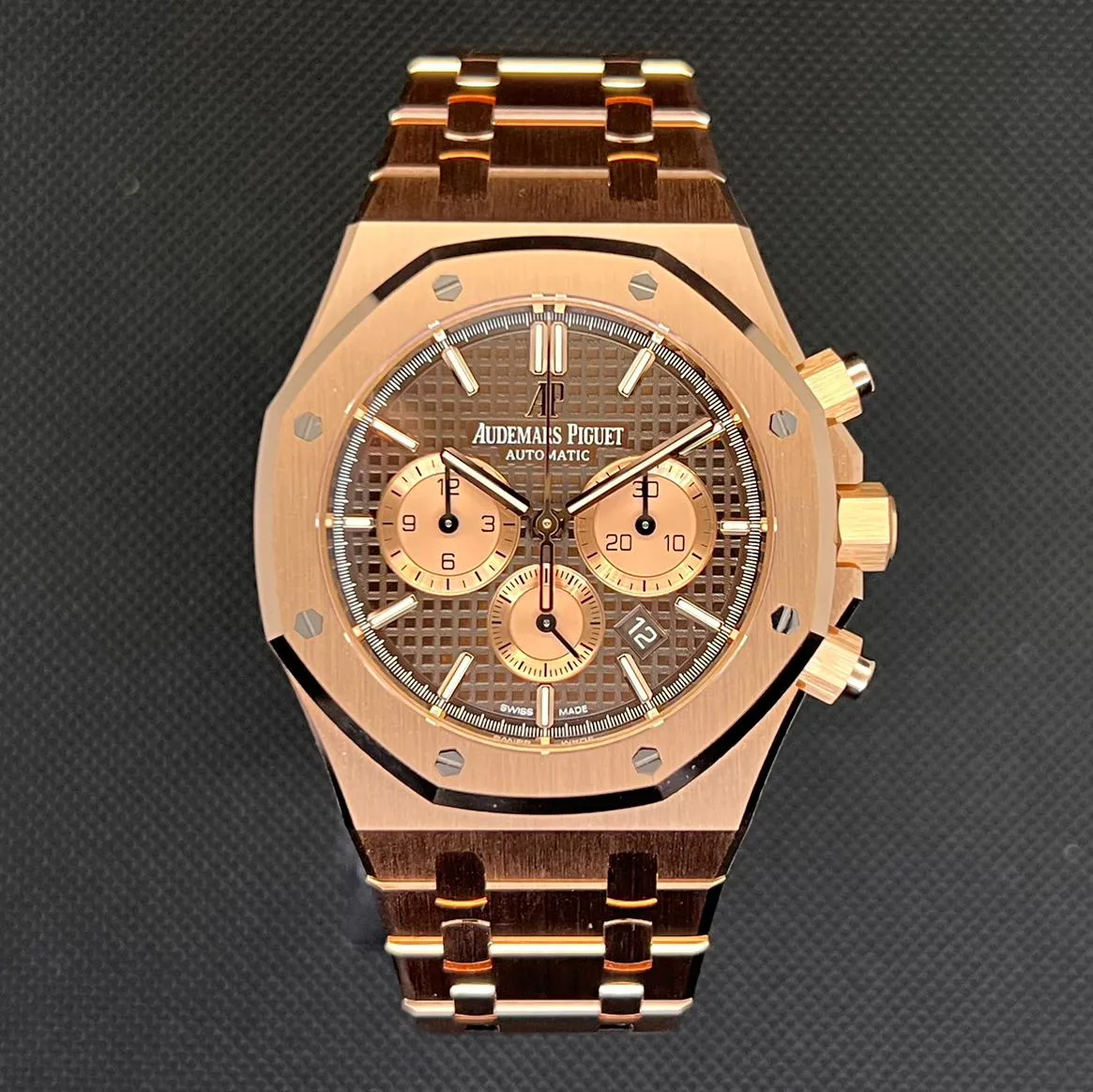 Audemars Piguet Royal Oak 26331OR.OO.D821CR.01 41mm Rose gold Brown