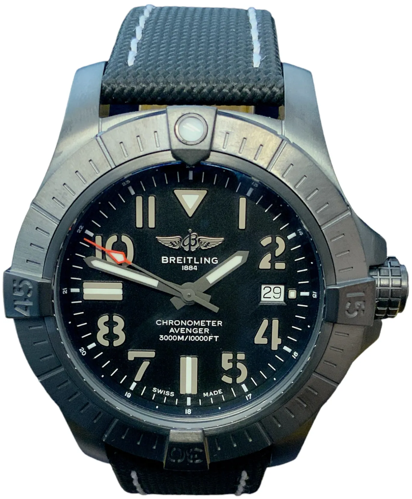 Breitling Avenger V17319 45mm Titanium Black Arabic