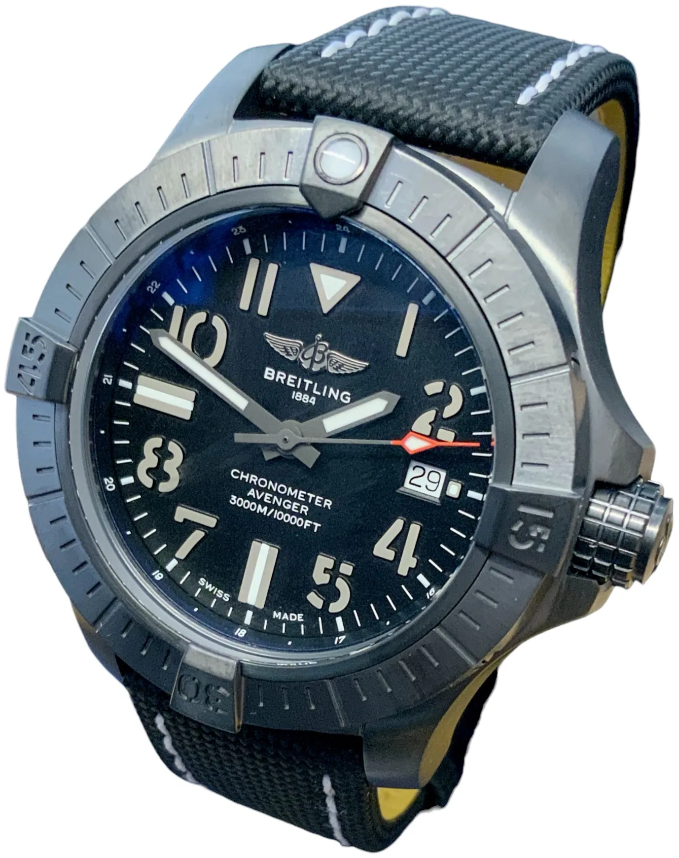 Breitling Avenger V17319 45mm Titanium Black Arabic 1