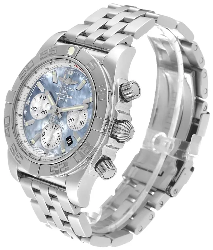 Breitling Chronomat AB0110 43.5mm Stainless steel Mother-of-pearl 1