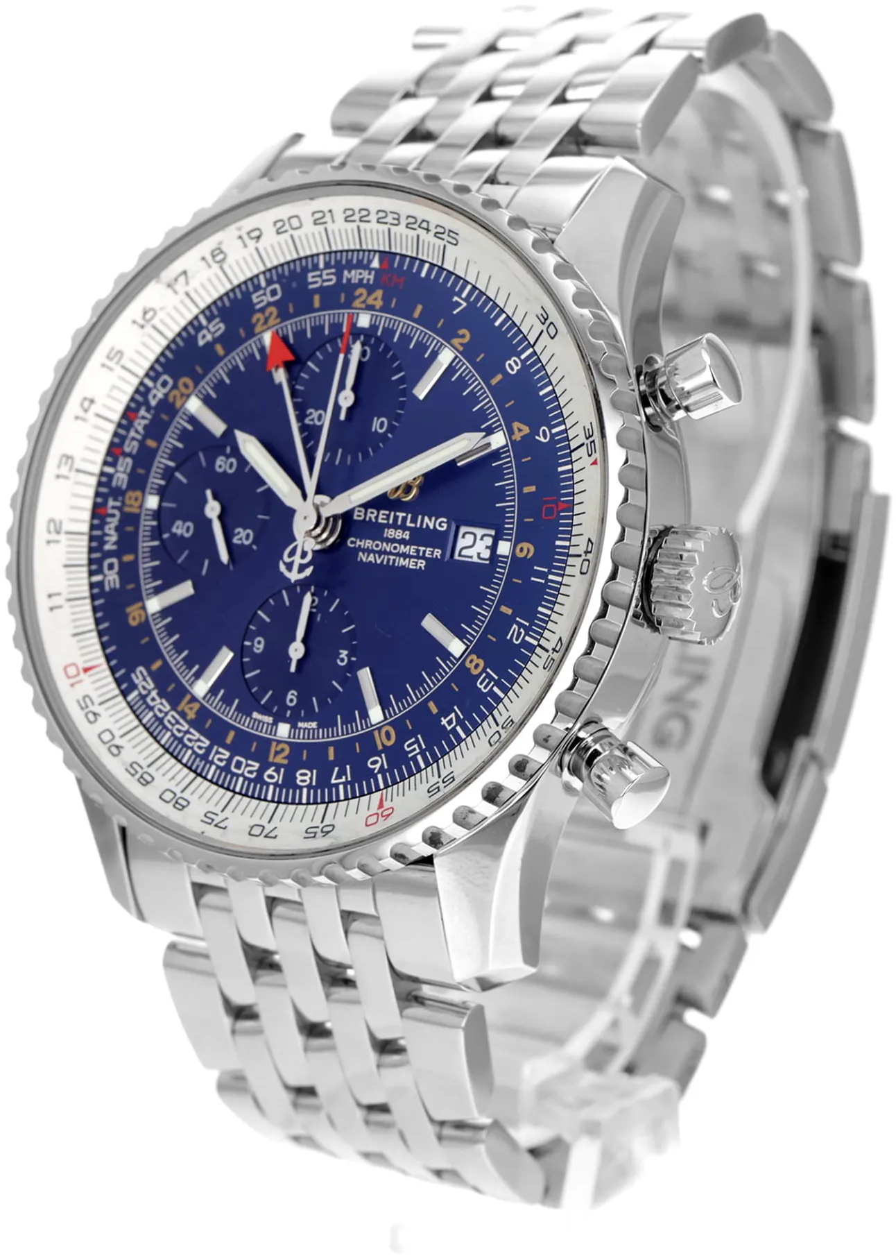 Breitling Navitimer A24322121C1A1 46mm Stainless steel Blue 4