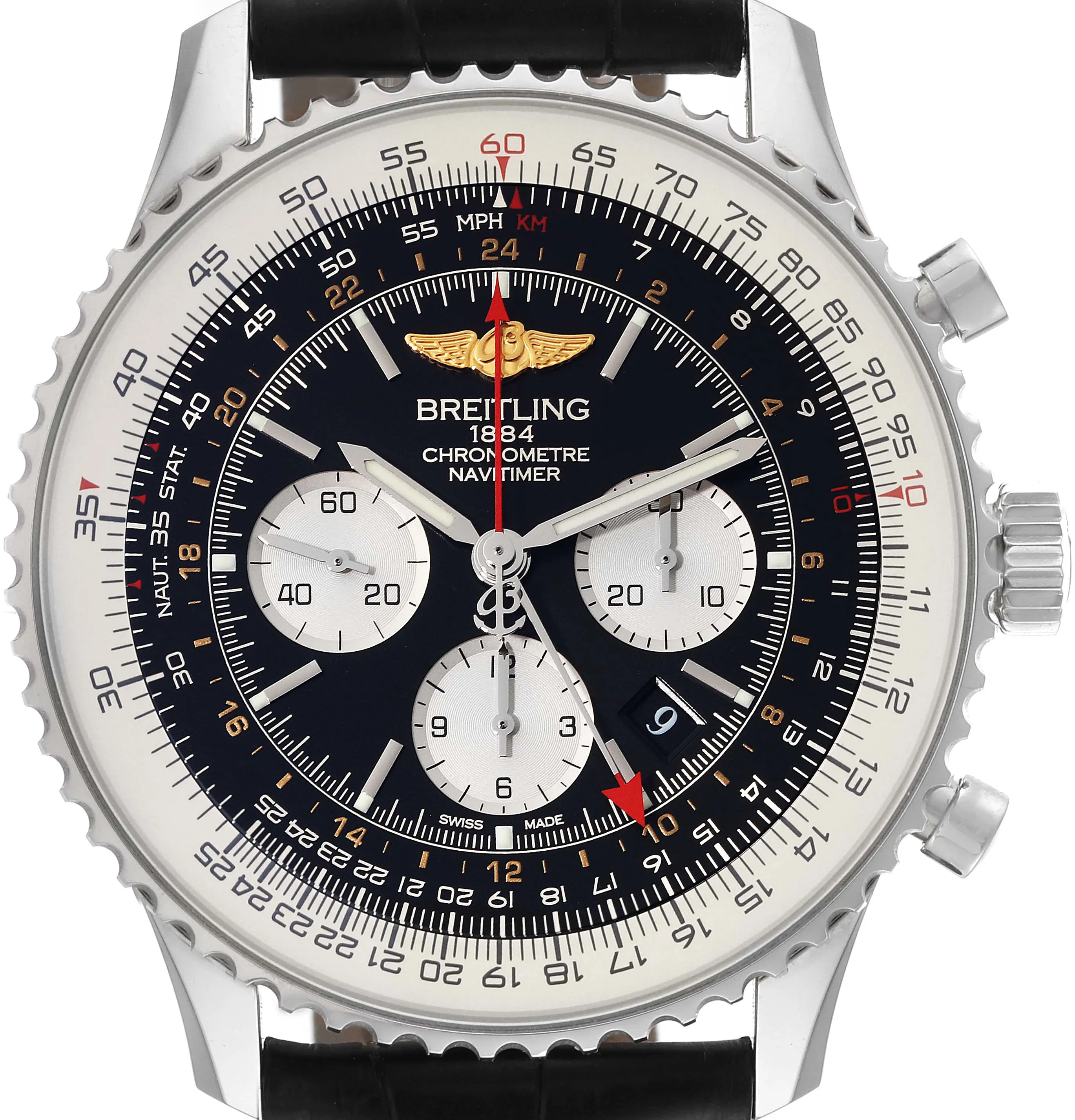 Breitling Navitimer AB0441 48mm Stainless steel Black