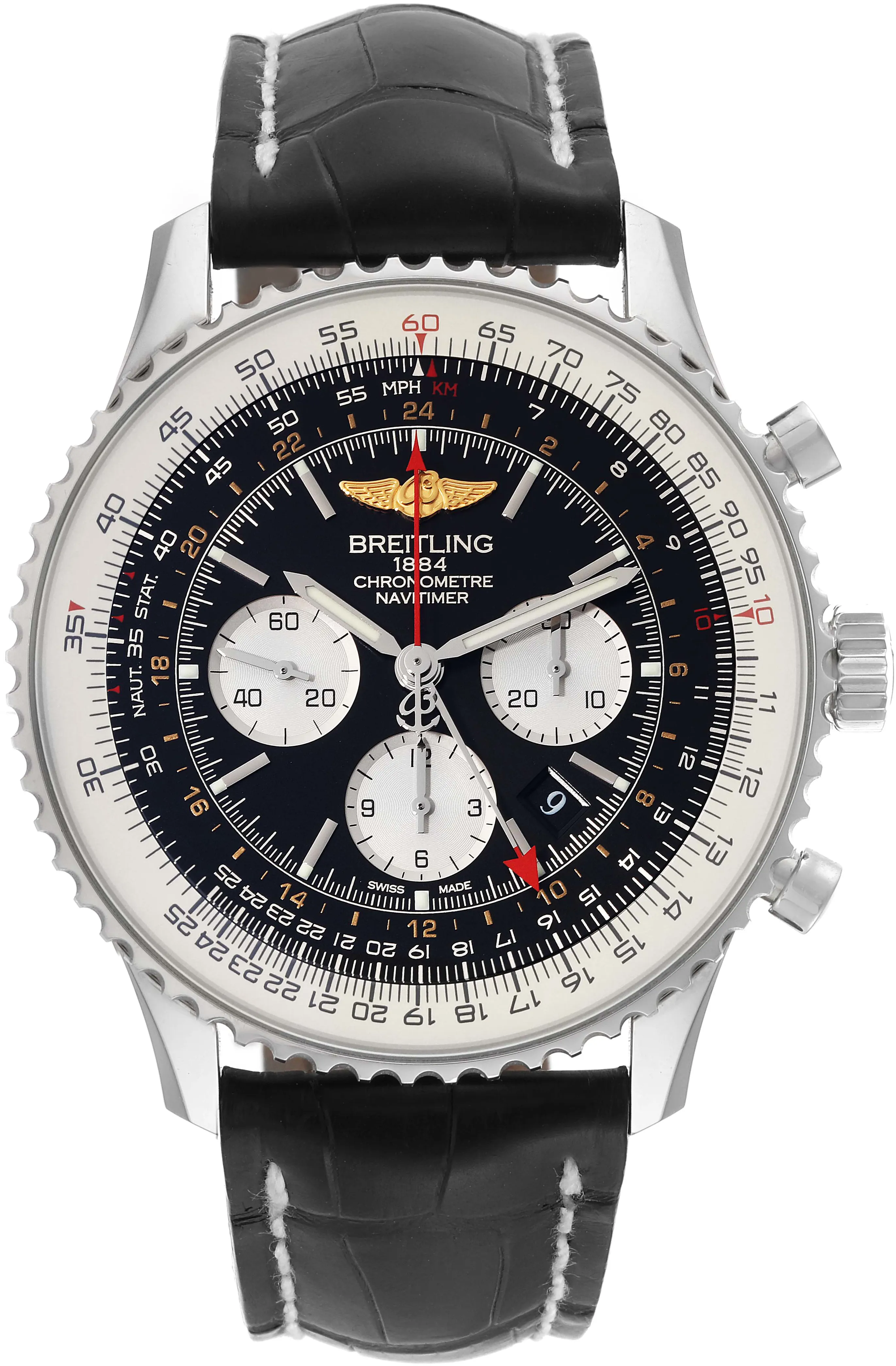 Breitling Navitimer AB0441 48mm Stainless steel Black 1