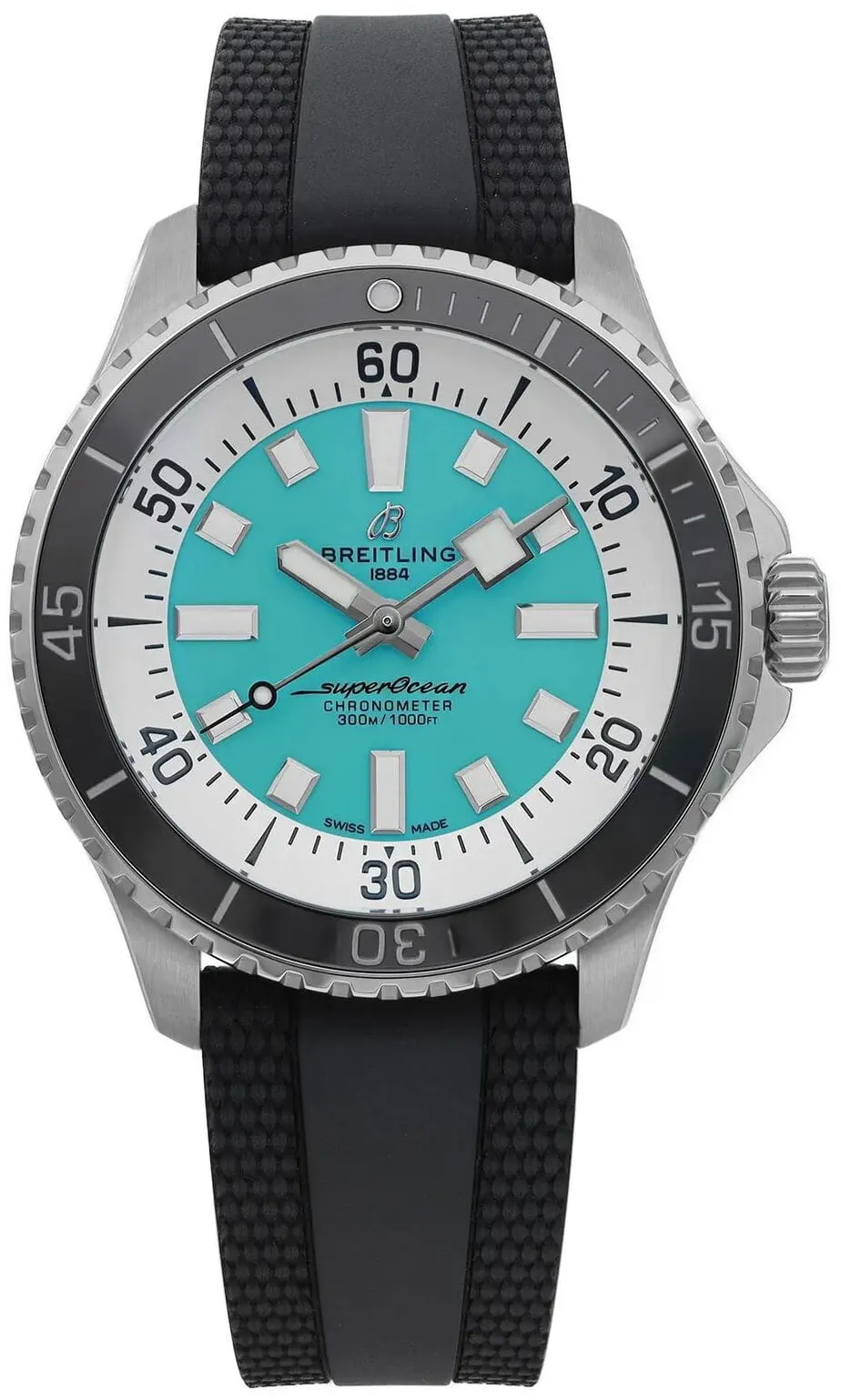 Breitling Superocean A17376211L2S1 44mm Stainless steel Turquoise