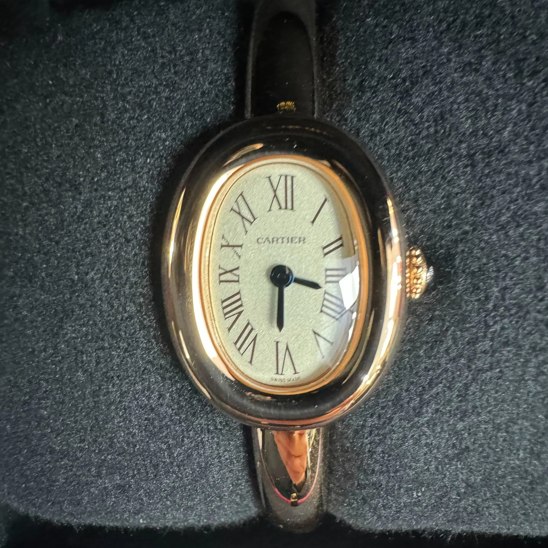 Cartier Baignoire Mini WGBA0020 24.5mm Rose gold Silver