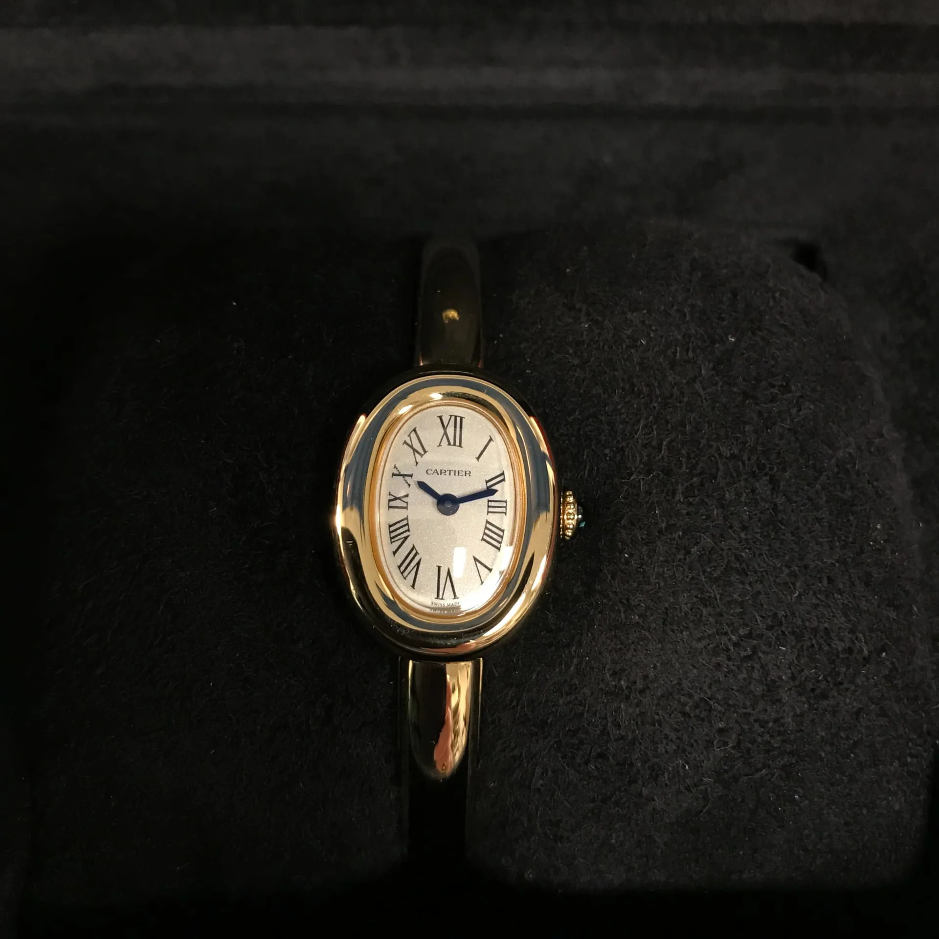 Cartier Baignoire WGBA0035 24.5mm Yellow gold Silver