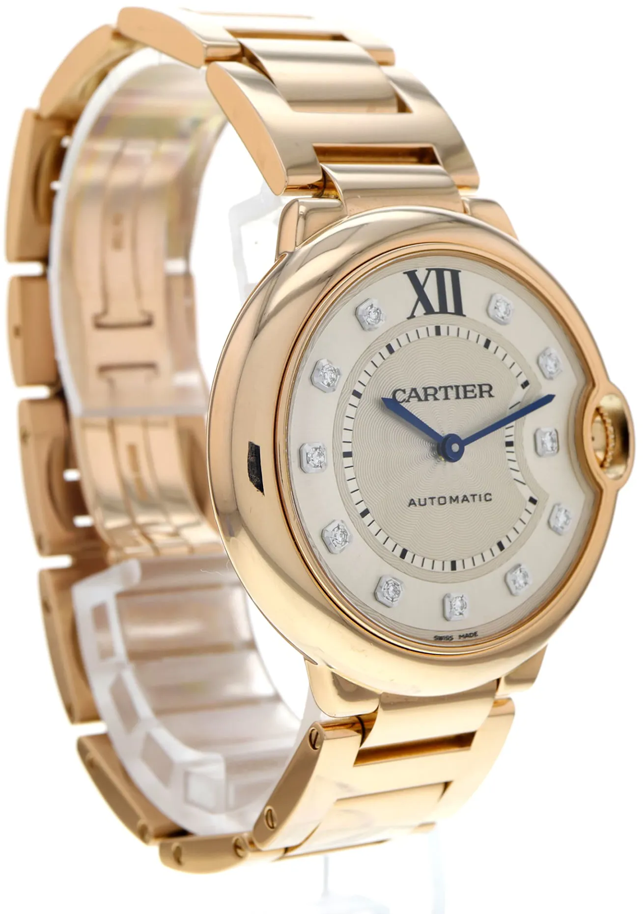 Cartier Ballon Bleu de Cartier W69004Z2 36.5mm Rose gold Silver 3