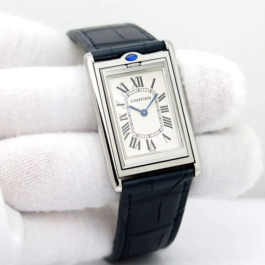 Cartier Tank Basculante Mécanique W1011358 38mm Stainless steel Silver