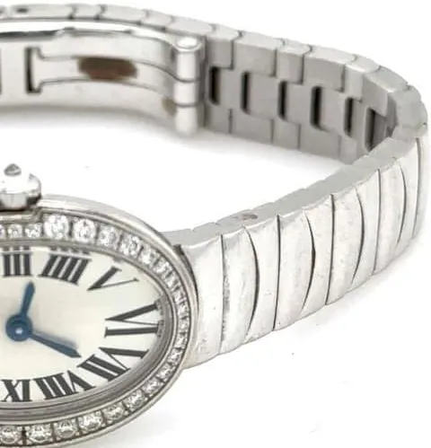 Cartier Mini Baignoire WB520025 25.5mm White gold Silver 3