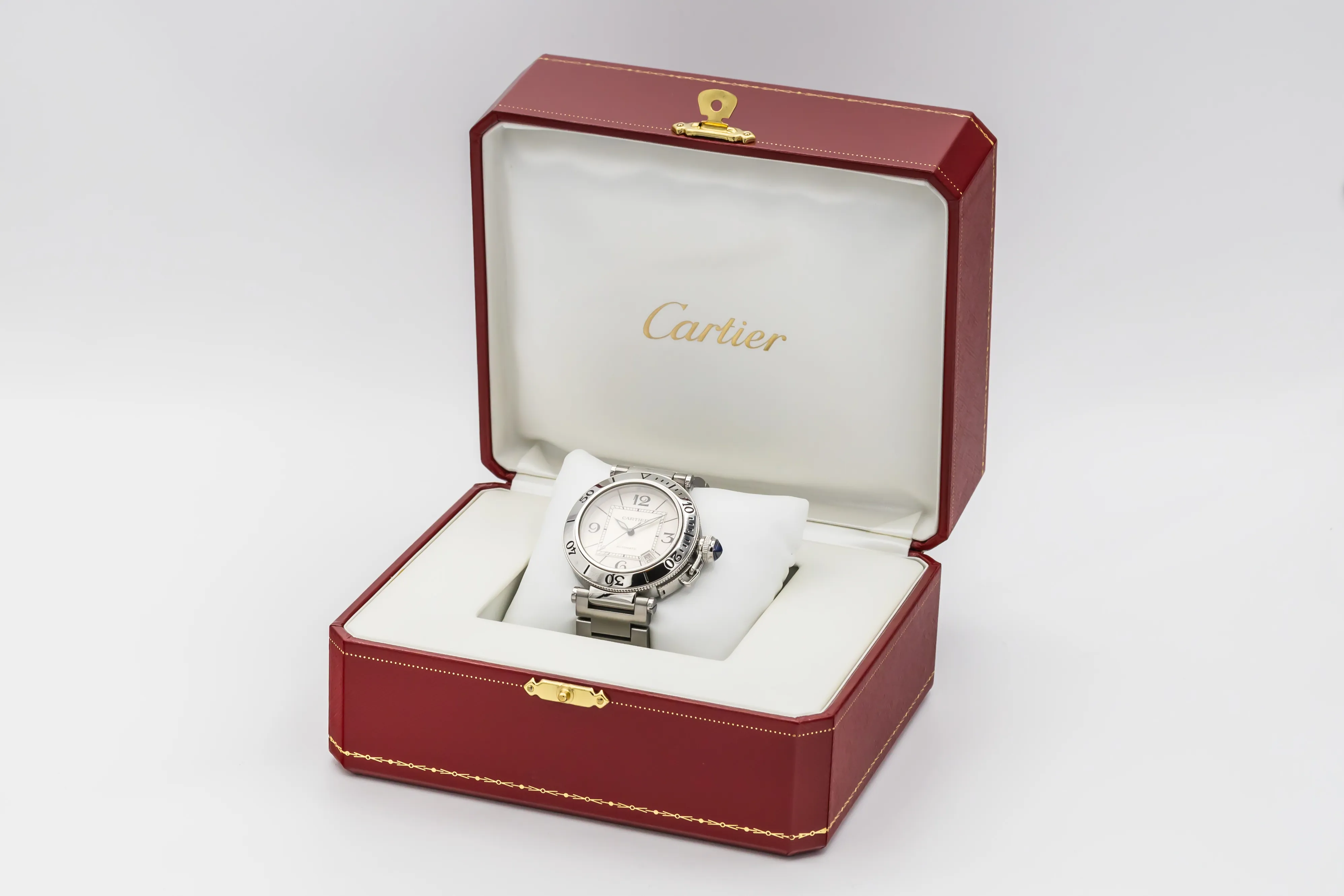 Cartier Pasha W31080M7 40mm Stainless steel • 4