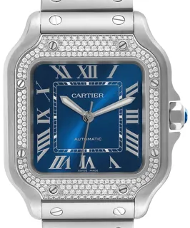 Cartier Santos de Cartier W4SA0006 Stainless steel Blue