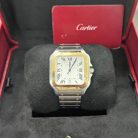 Cartier Santos W2SA0009 40mm Yellow gold and Stainless steel Silver