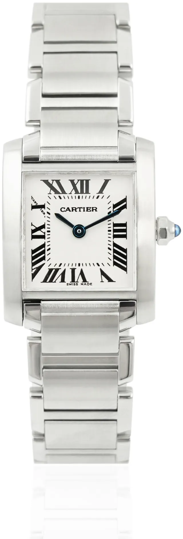 Cartier Tank Française W51008Q3 20mm Stainless steel Silver Roman Numeral