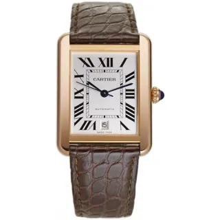 Cartier Tank Solo W5200026 Rose gold and Stainless steel Silver