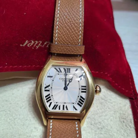 Cartier Tortue 2496C 34mm Yellow gold Silver 4