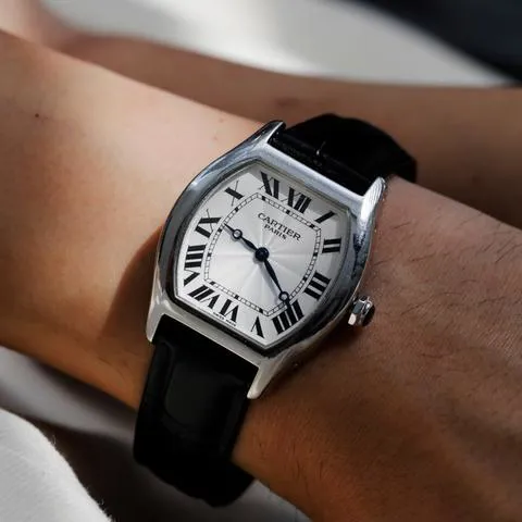 Cartier Tortue W1532851 34mm Platinum Silver 1