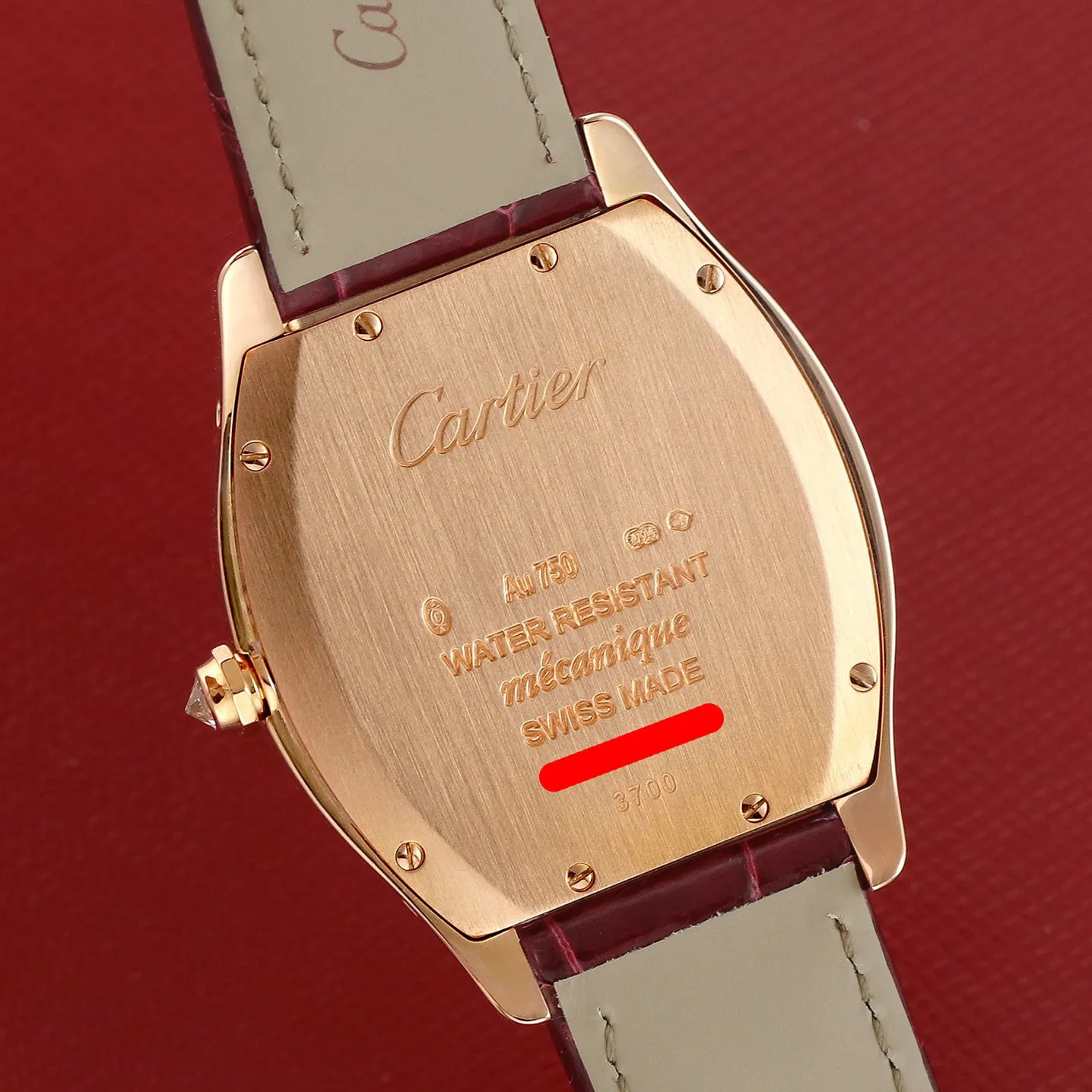 Cartier Tortue wa501008 31mm Rose gold Silver 4