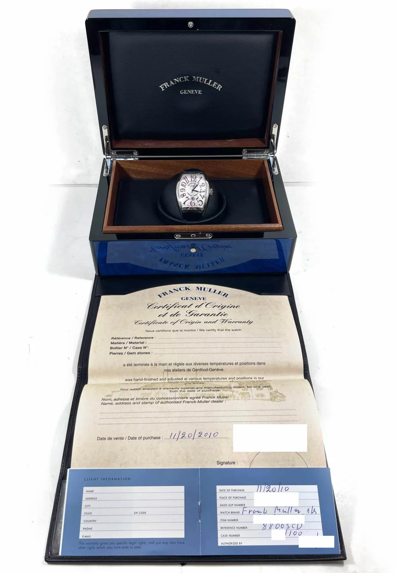 Franck Muller Curvex 8880 SC DT 39mm Stainless steel White 3