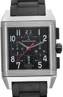 Jaeger-LeCoultre Reverso Squadra Chronograph GMT 230.8.45 Stainless steel Black