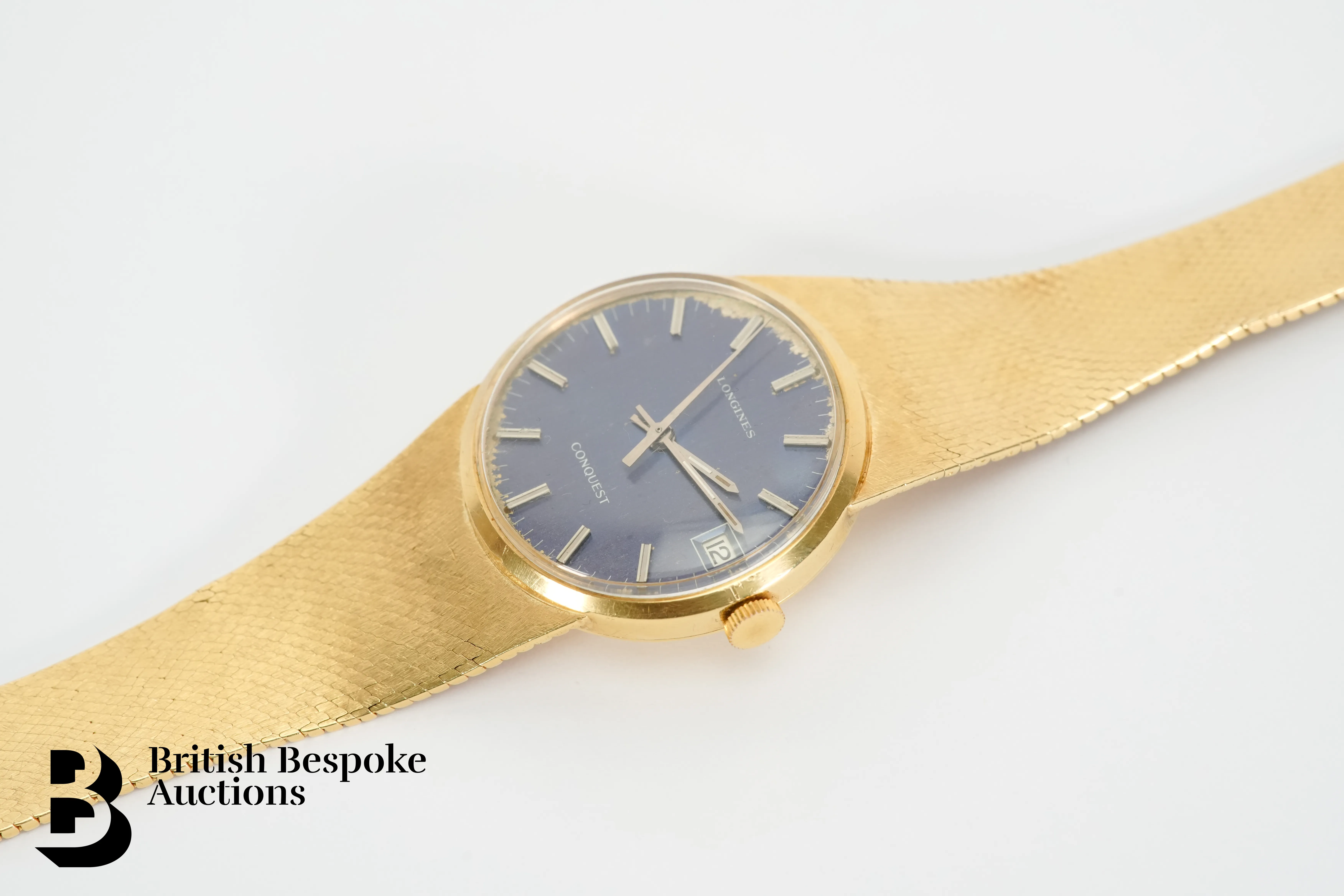 Longines Conquest 30mm Yellow gold Blue 4