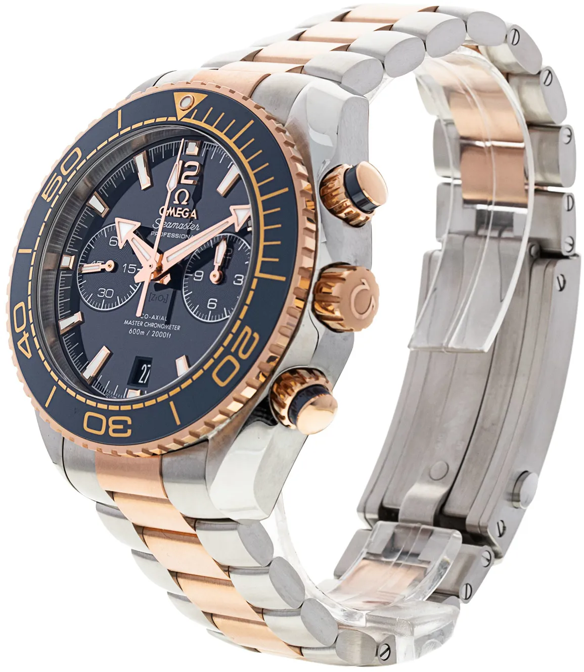 Omega Seamaster Planet Ocean 215.20.46.51.03.001 46mm Rose gold and Stainless steel Blue 1