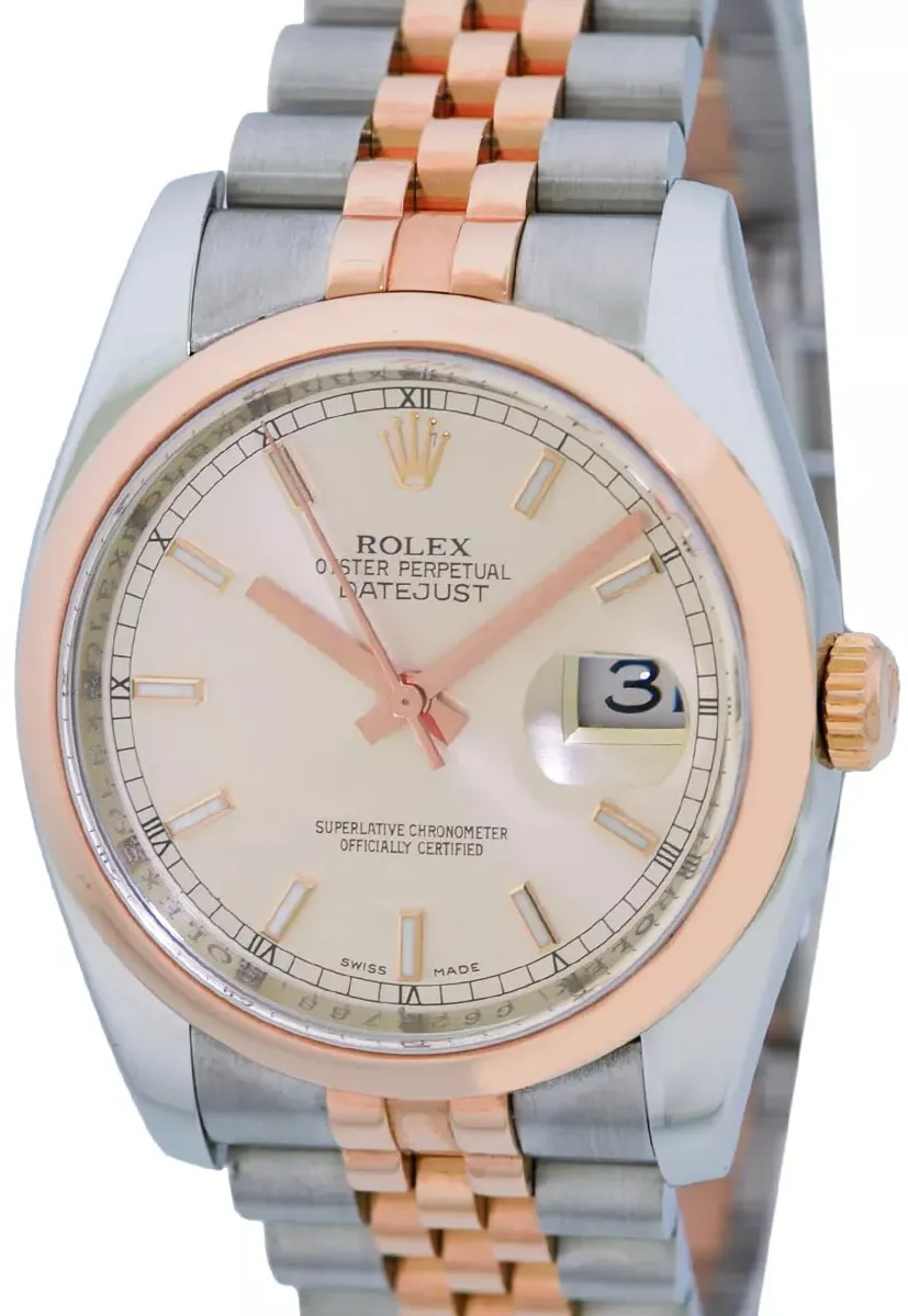 Rolex Datejust 36 116201-0097 36mm Rose gold Pink